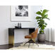 Monaro 52 X 20 inch Black / Antique Brass Console Table